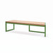 Gewerbefabrik Sitzbank Wernau Outdoor Bank Parkbank Holz Grün RAL 6018