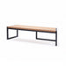 Gewerbefabrik Sitzbank Wernau Outdoor Bank Parkbank Holz Schwarz RAL 9017