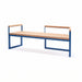 Gewerbefabrik Sitzbank Wernberg Outdoor Bank Parkbank Holz Blau RAL 5005