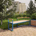 Gewerbefabrik Sitzbank Wernberg Outdoor Bank Parkbank Holz Blau RAL 5005 Stadt
