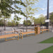 Gewerbefabrik Sitzbank Wernberg Outdoor Bank Parkbank Holz Gelb RAL 1028 Park