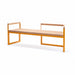 Gewerbefabrik Sitzbank Wernberg Outdoor Bank Parkbank Holz Gelb RAL 1028