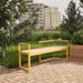 Gewerbefabrik Sitzbank Wernberg Outdoor Bank Parkbank Holz Gelb RAL 1028 Stadt