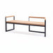 Gewerbefabrik Sitzbank Wernberg Outdoor Bank Parkbank Holz Schwarz RAL 9017