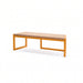 Gewerbefabrik Sitzbank Werne Outdoor Bank Parkbank Holz Gelb RAL 1028