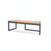 Gewerbefabrik Sitzbank Werne Outdoor Bank Parkbank Holz Grau RAL 7011