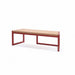 Gewerbefabrik Sitzbank Werne Outdoor Bank Parkbank Holz Rot RAL 3001