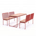 Gewerbefabrik Sitzgruppe Ascheberg Garten Sitz Gruppe Holz Sitzgarnitur Rot RAL 3001