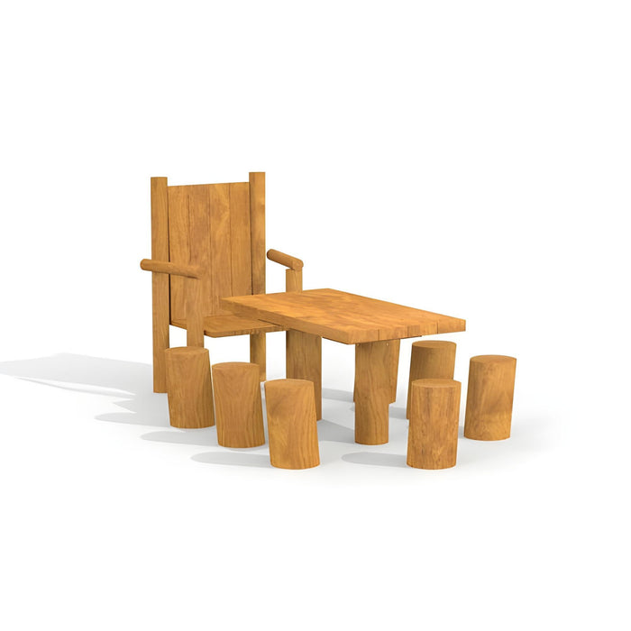 Gewerbefabrik Sitzgruppe Hammah Garten Sitz Gruppe Holz Sitzgarnitur Gruppensitzbank