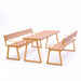 Gewerbefabrik Sitzgruppe Weilerbach Garten Sitz Gruppe Holz Sitzgarnitur Gelb RAL 1028 Armlehne