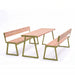 Gewerbefabrik Sitzgruppe Weilerbach Garten Sitz Gruppe Holz Sitzgarnitur Grün RAL 6018