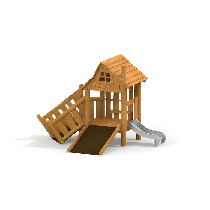 Gewerbefabrik Spielhaus Argia Outdoor Spielgeraet Kinderhaus 1 Jahre U3 Holz Spielplatz