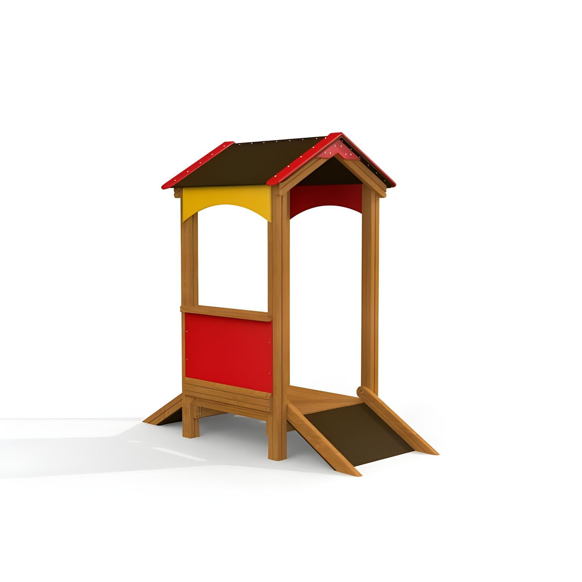 Gewerbefabrik Spielhaus Ivo Outdoor Spielgeraet Kinderhaus 1 Jahre U3 Holz Spielplatz