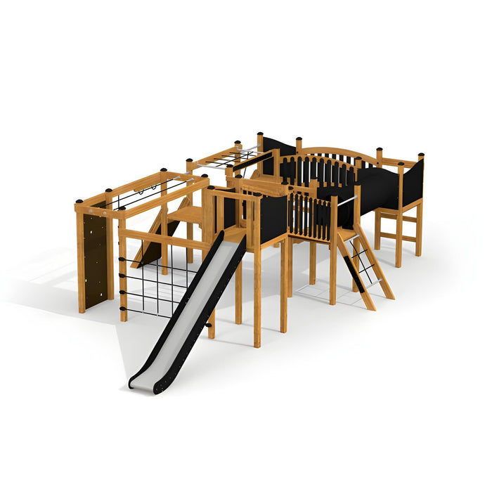 Gewerbefabrik Spielturm Aiko Outdoor Spielgeraet Kletterturm 3 Jahre Holz Spielplatz