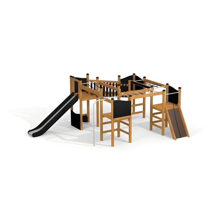 Gewerbefabrik Spielturm Arno Outdoor Spielgeraet Kletterturm 3 Jahre Holz Spielplatz