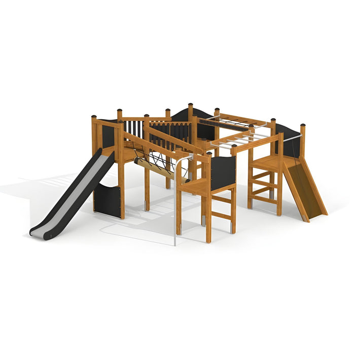 Gewerbefabrik Spielturm Ayko Outdoor Spielgeraet Kletterturm 3 Jahre Holz Spielplatz