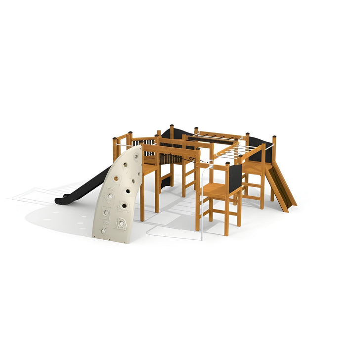 Gewerbefabrik Spielturm Botho Outdoor Spielgeraet Kletterturm 3 Jahre Holz Spielplatz