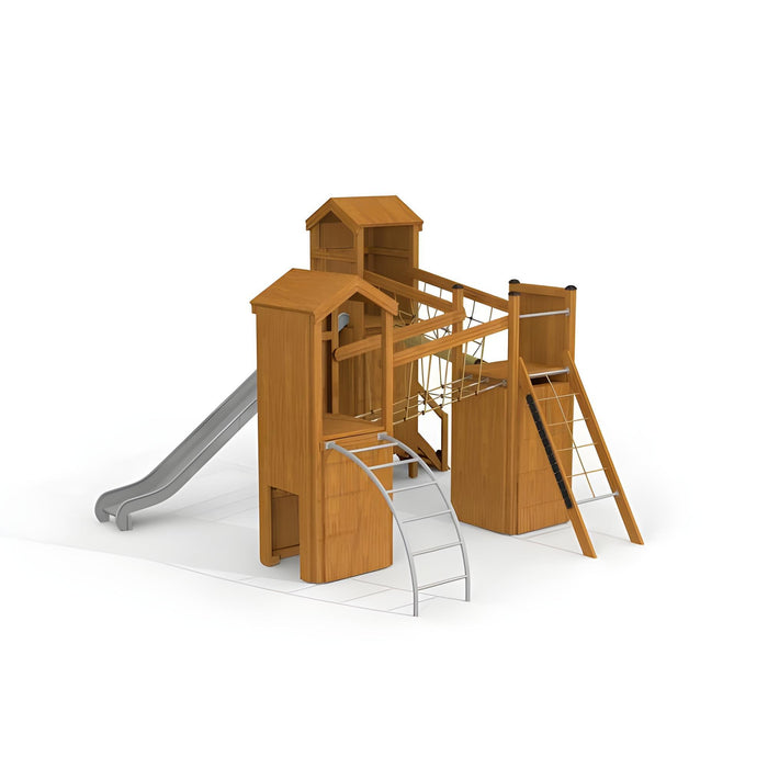 Gewerbefabrik Spielturm Egon Outdoor Spielgeraet Kletterturm 3 Jahre Holz Spielplatz