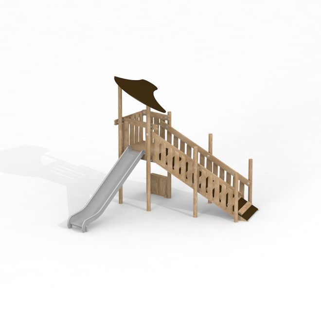 Gewerbefabrik Spielturm Eliano Outdoor Spielgeraet Kletterturm 3 Jahre Holz Spielplatz