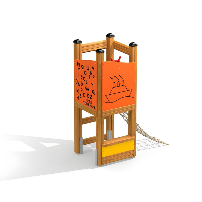 Gewerbefabrik Spielturm Eva Outdoor Spielgeraet Kletterturm 3 Jahre Holz Spielplatz