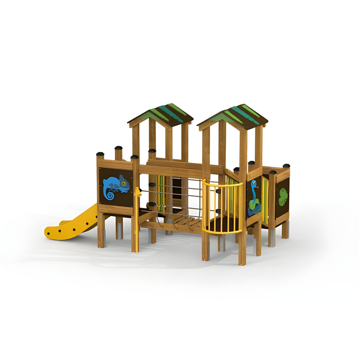 Gewerbefabrik Spielturm Evin Outdoor Spielgeraet Kletterturm 3 Jahre Holz Spielplatz