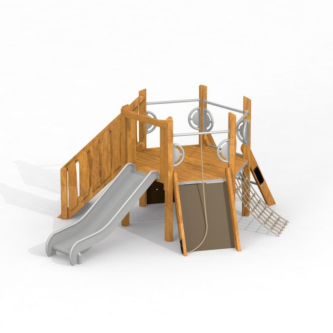 Gewerbefabrik Spielturm Fanny Outdoor Spielgeraet Kletterturm 1 Jahre U3 Holz Spielplatz