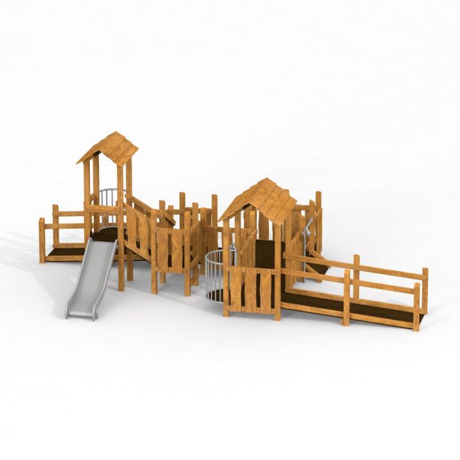 Gewerbefabrik Spielturm Felia Outdoor Spielgeraet Kletterturm 1 Jahre U3 Holz Spielplatz