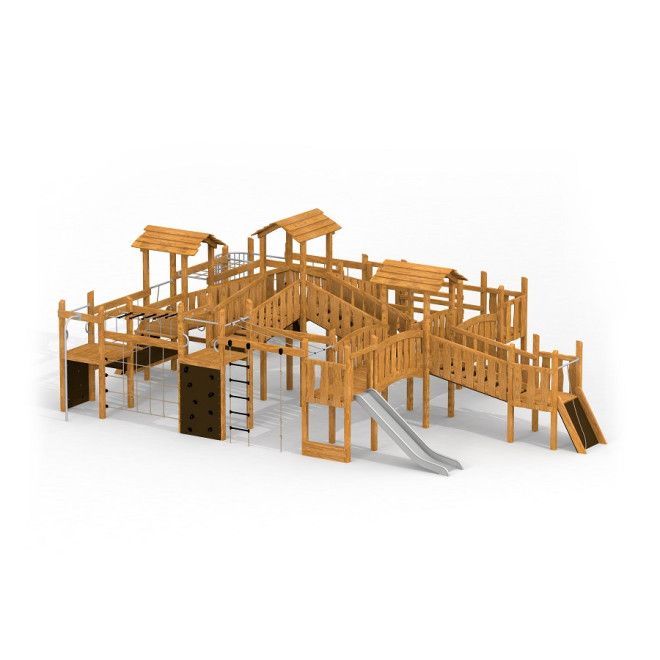 Gewerbefabrik Spielturm Henni Outdoor Spielgeraet Kletterturm 3 Jahre Holz Spielplatz