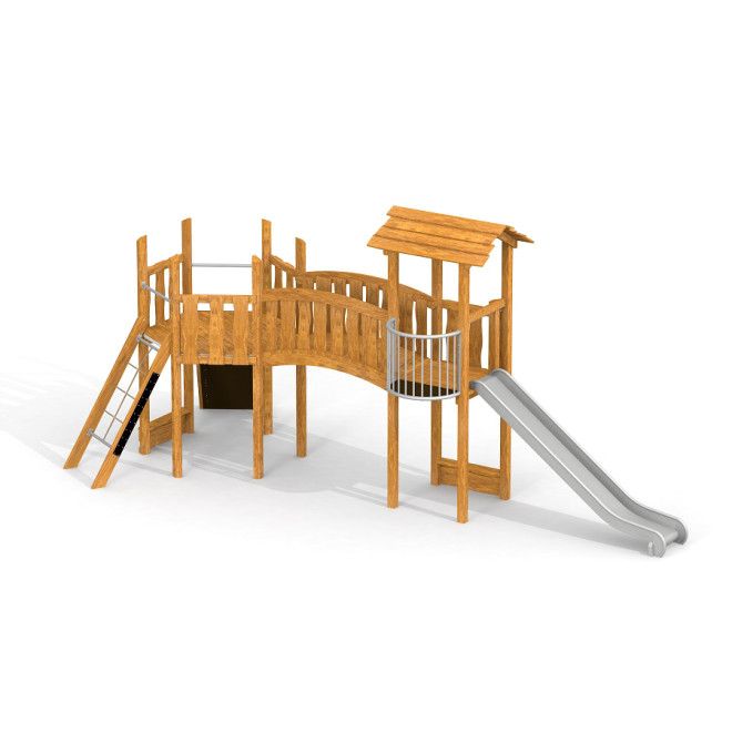 Gewerbefabrik Spielturm Ilona Outdoor Spielgeraet Kletterturm 3 Jahre Holz Spielplatz