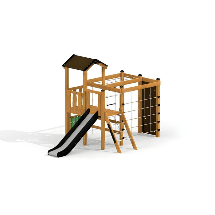 Gewerbefabrik Spielturm Inka Outdoor Spielgeraet Kletterturm 3 Jahre Holz Spielplatz