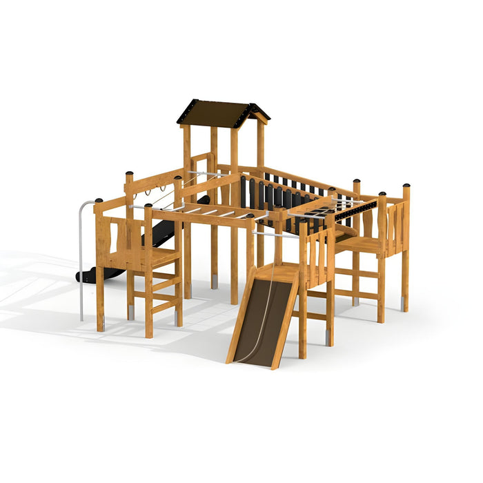 Gewerbefabrik Spielturm Josef Outdoor Spielgeraet Kletterturm 3 Jahre Holz Spielplatz