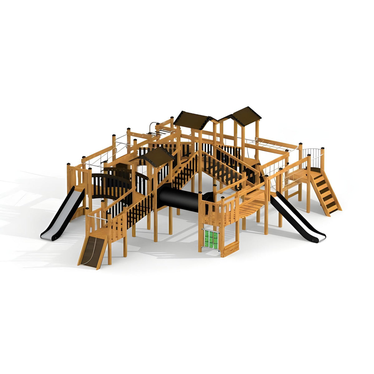 Gewerbefabrik Spielturm Jost Outdoor Spielgeraet Kletterturm 3 Jahre Holz Spielplatz