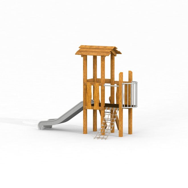 Gewerbefabrik Spielturm Katrin Outdoor Spielgeraet Kletterturm 3 Jahre Holz Spielplatz
