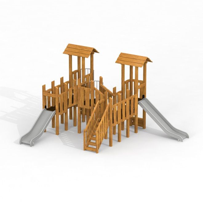 Gewerbefabrik Spielturm Kian Outdoor Spielgeraet Kletterturm 3 Jahre Holz Spielplatz