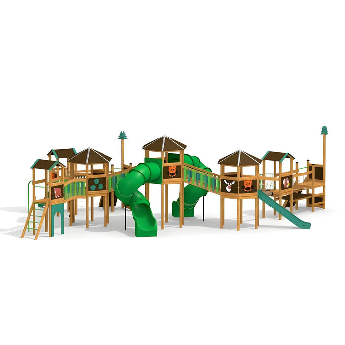 Gewerbefabrik Spielturm Leander Outdoor Spielgeraet Kletterturm 3 Jahre Holz Spielplatz