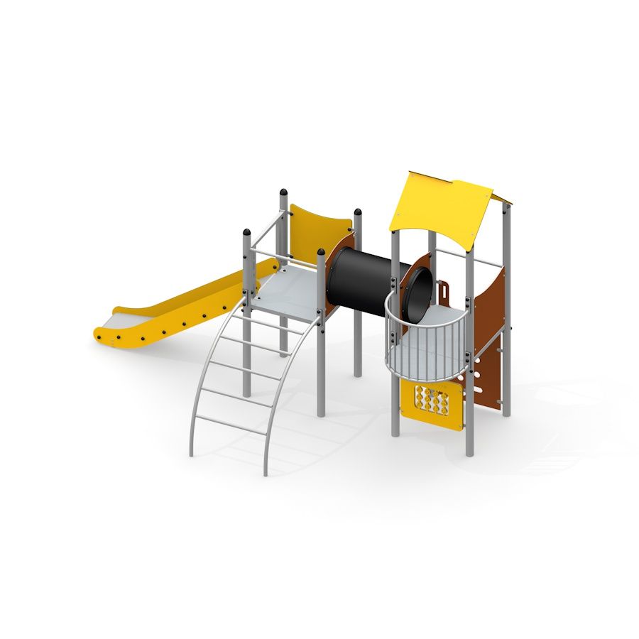 Gewerbefabrik Spielturm Lisanne Outdoor Spielgeraet Kletterturm 3 Jahre Edelstahl Spielplatz