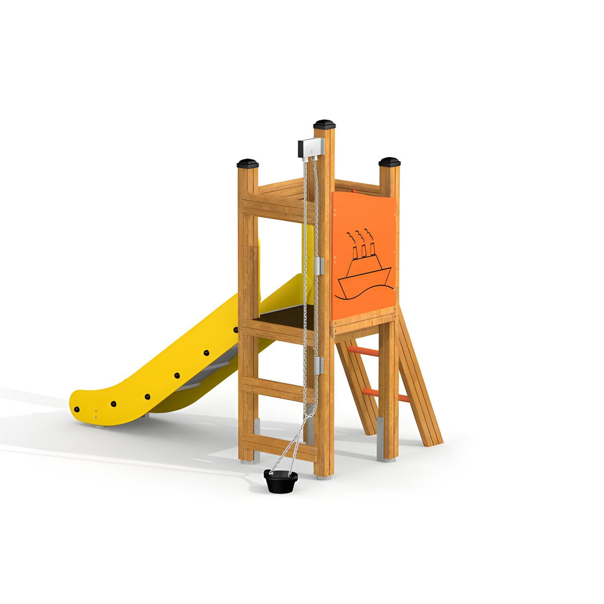 Gewerbefabrik Spielturm Loke Outdoor Spielgeraet Kletterturm 3 Jahre Holz Spielplatz