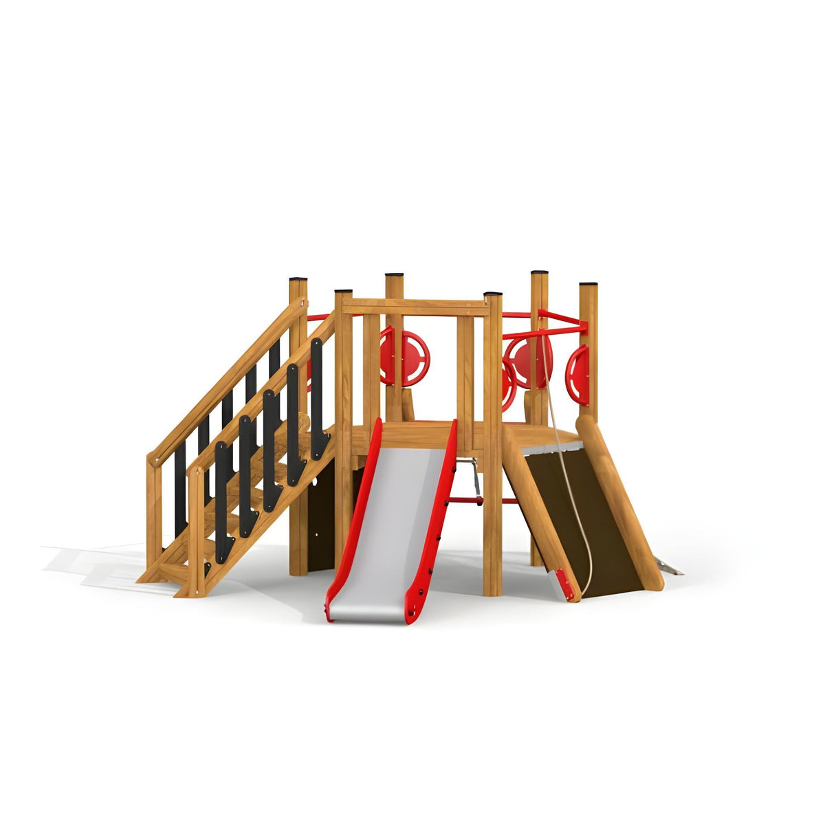 Gewerbefabrik Spielturm Ludwig Outdoor Spielgeraet Kletterturm 1 Jahre U3 Holz Spielplatz