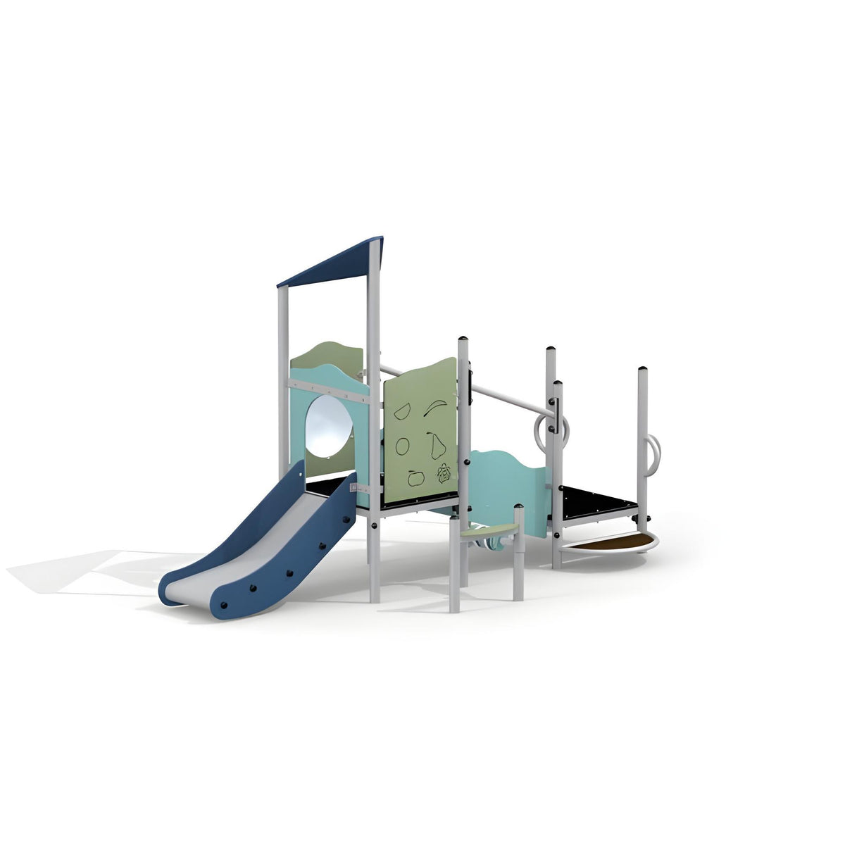 Gewerbefabrik Spielturm Mattes Outdoor Spielgeraet Kletterturm 1 Jahre U3 Edelstahl Spielplatz