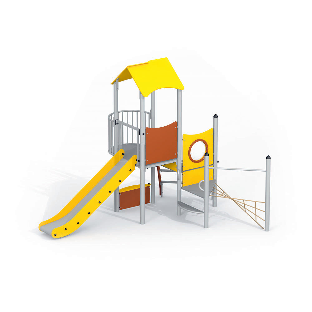 Gewerbefabrik Spielturm Mille Outdoor Spielgeraet Kletterturm 1 Jahre U3 Stahl Kinder