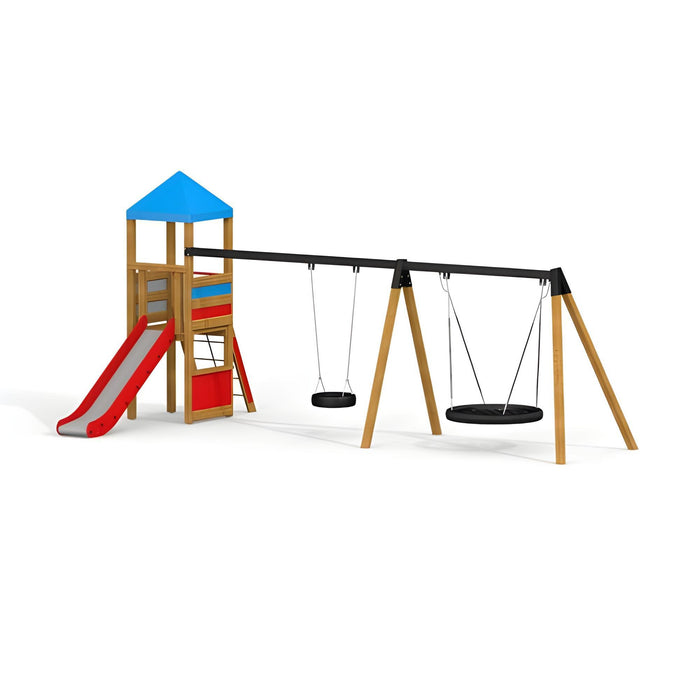 Gewerbefabrik Spielturm Narve Outdoor Spielgeraet Kletterturm 3 Jahre Holz Spielplatz