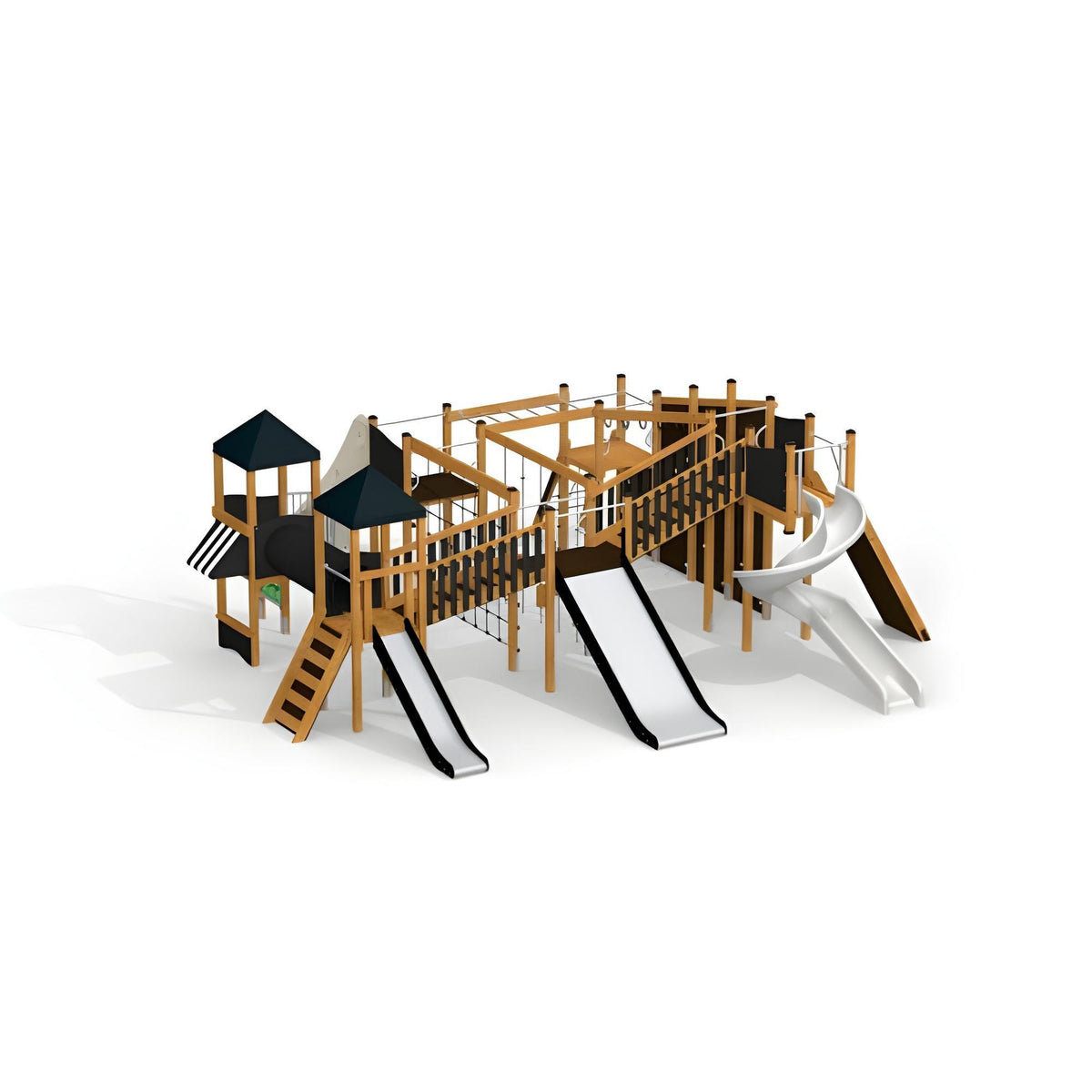 Gewerbefabrik Spielturm Pablo Outdoor Spielgeraet Kletterturm 3 Jahre Holz Spielplatz