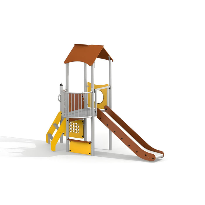 Gewerbefabrik Spielturm Philipp Outdoor Spielgeraet Kletterturm 3 Jahre Edelstahl Spielplatz