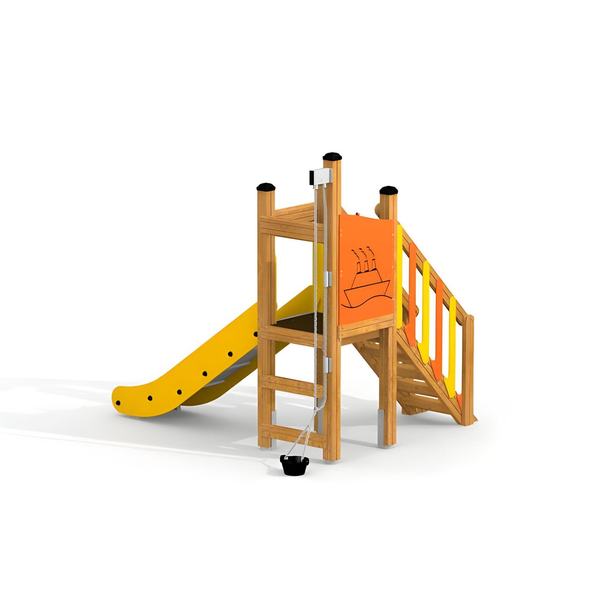 Gewerbefabrik Spielturm Rike Outdoor Spielgeraet Kletterturm 3 Jahre Holz Spielplatz