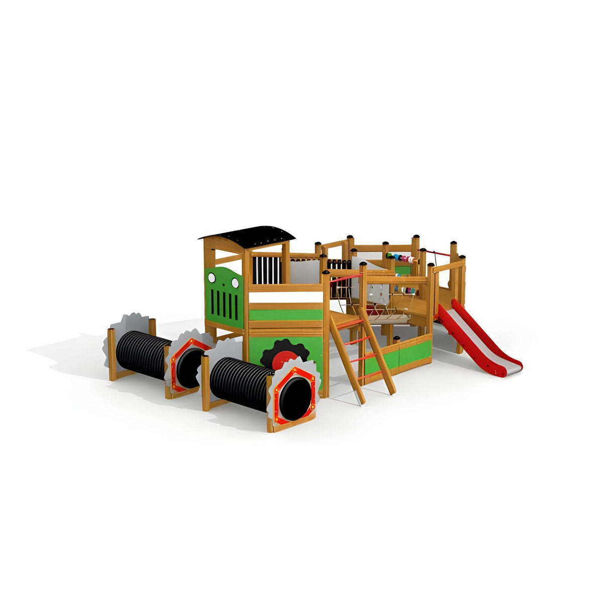 Gewerbefabrik Spielturm Sanna Outdoor Spielgeraet Kletterturm 3 Jahre Holz Spielplatz