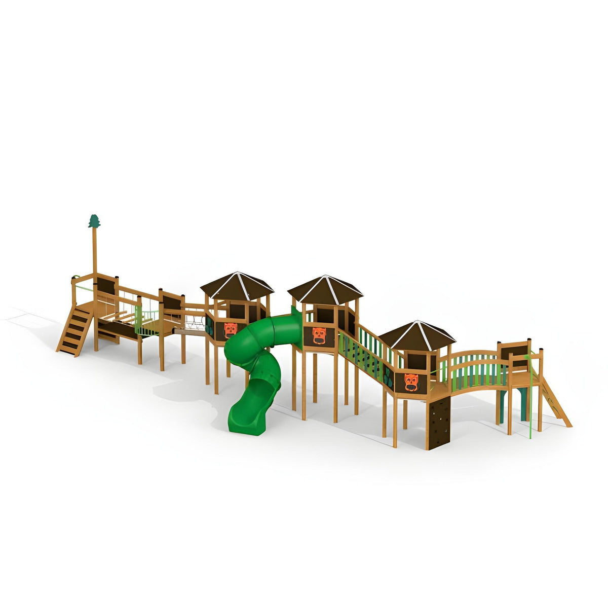 Gewerbefabrik Spielturm Synne Outdoor Spielgeraet Kletterturm 3 Jahre Holz Spielplatz