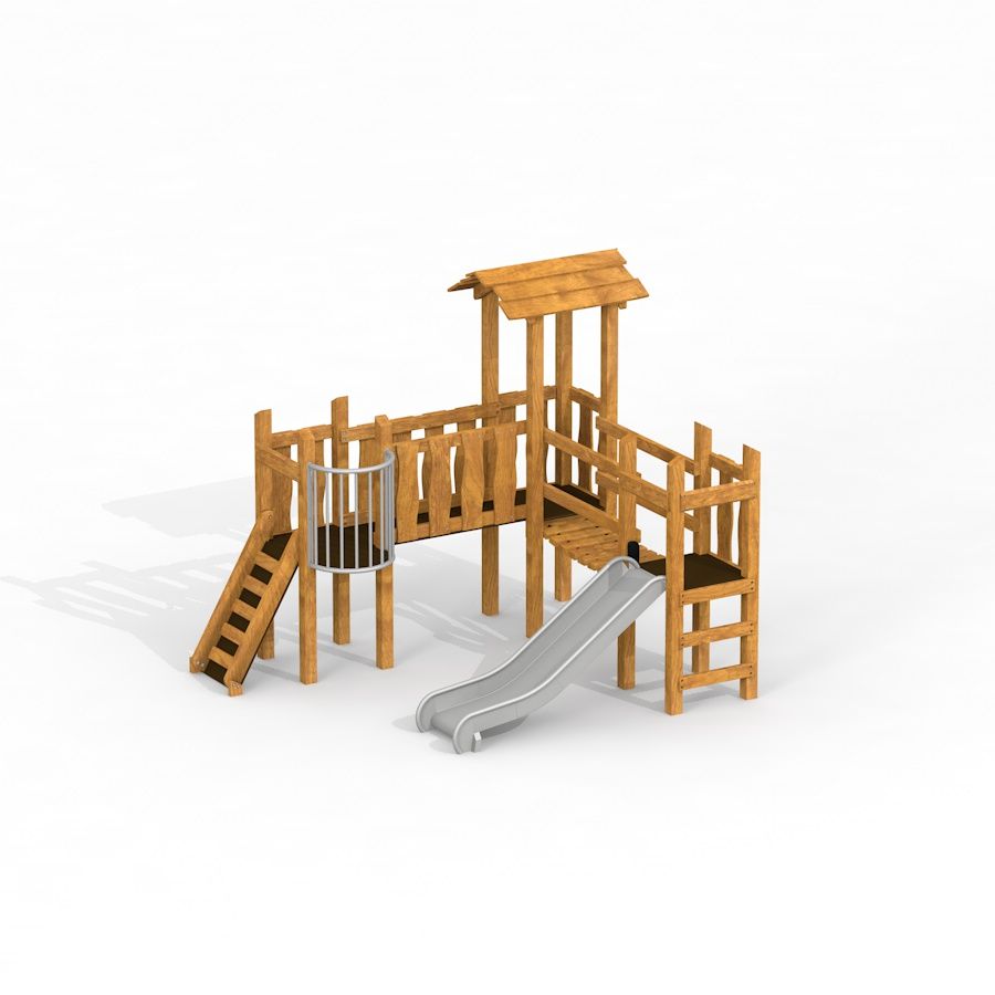 Gewerbefabrik Spielturm Tilman Outdoor Spielgeraet Kletterturm 3 Jahre Holz Spielplatz