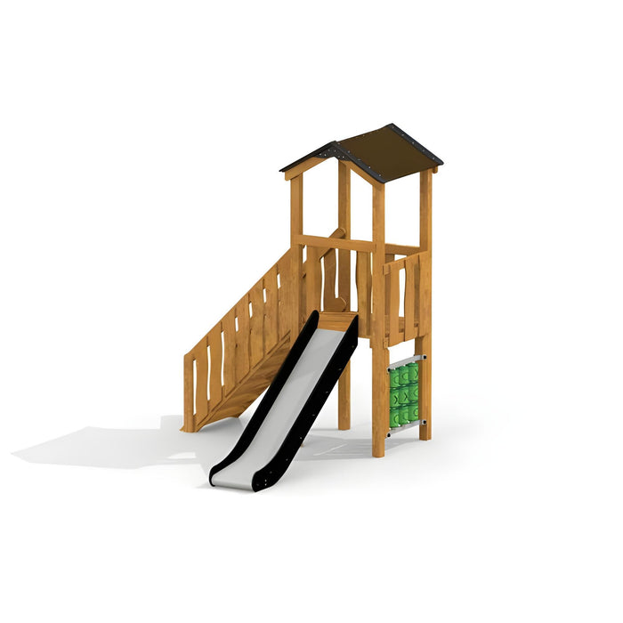 Gewerbefabrik Spielturm Vinni Outdoor Spielgeraet Kletterturm 3 Jahre Holz Spielplatz