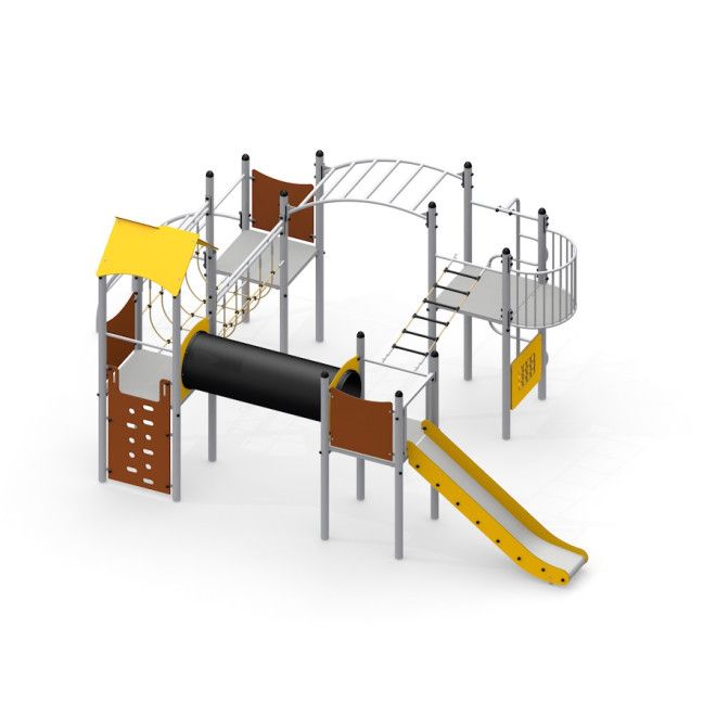 Gewerbefabrik Spielturm Wilko Outdoor Spielgeraet Kletterturm 3 Jahre Edelstahl Spielplatz