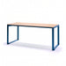 Gewerbefabrik Tisch Arnshausen Holz Outdoor Stadtmobiliar Blau RAL 5005